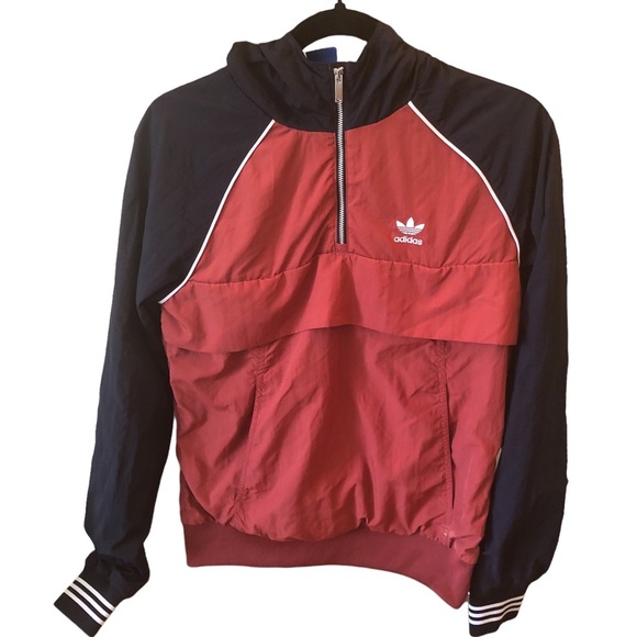 Adidas quarter zip retro windbreaker size XS - Picture 1 of 9